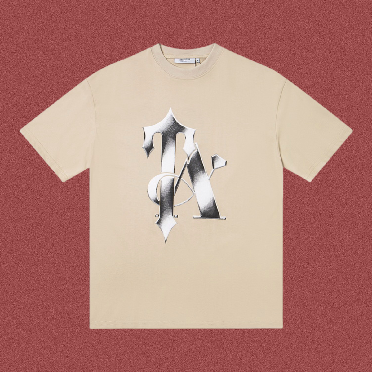 TRAPSTAR Chrome Logo Beige T-Shirt