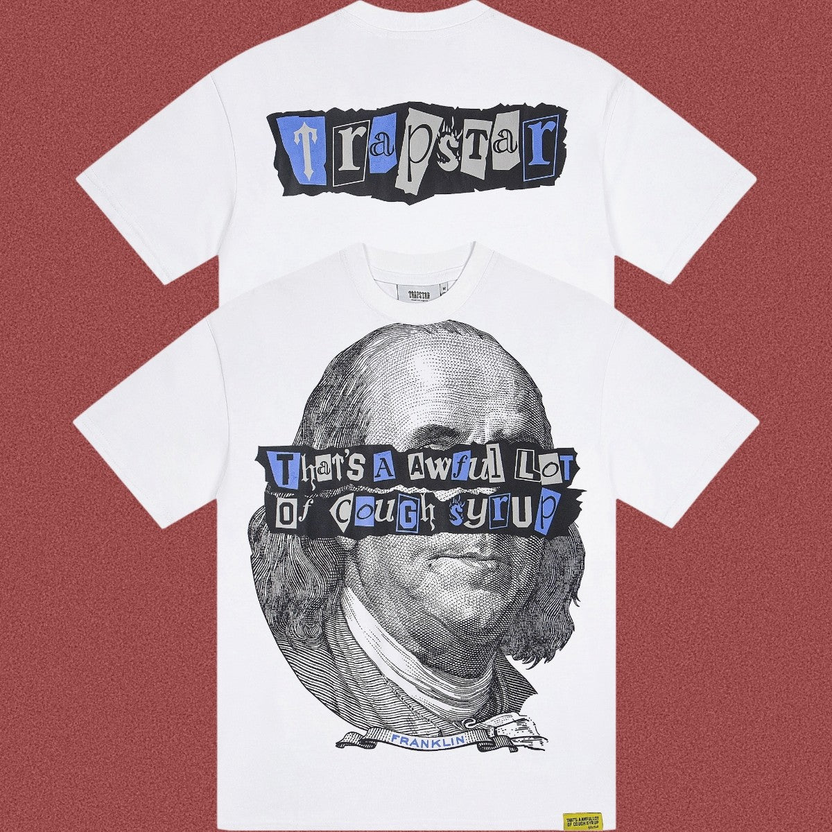 TRAPSTAR Collage Portrait White T-Shirt