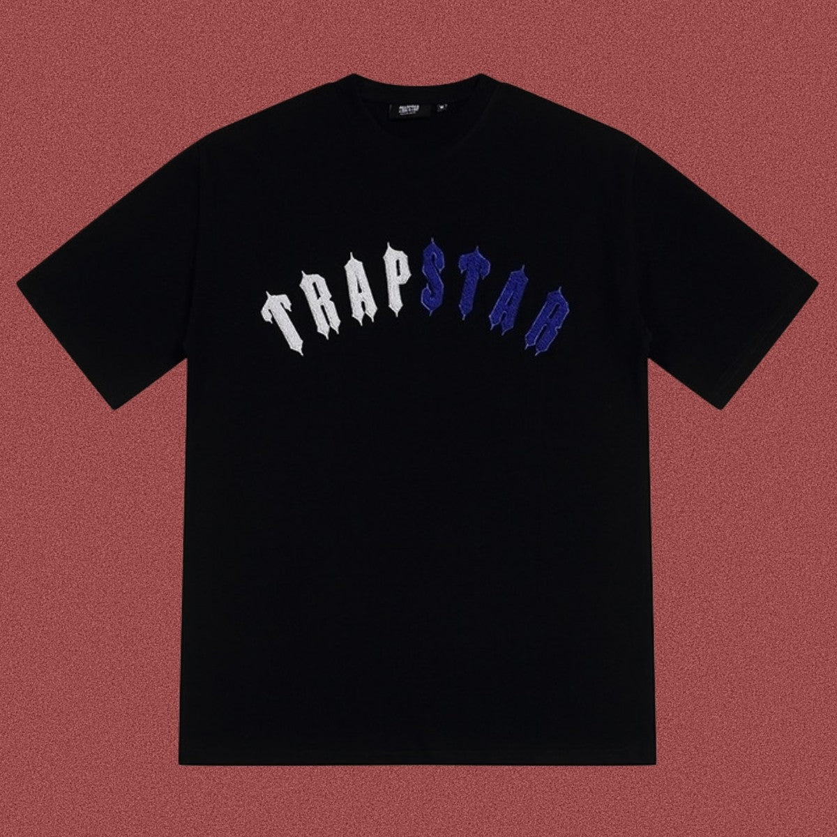 TRAPSTAR Arch Logo Embroidery T-Shirt Black