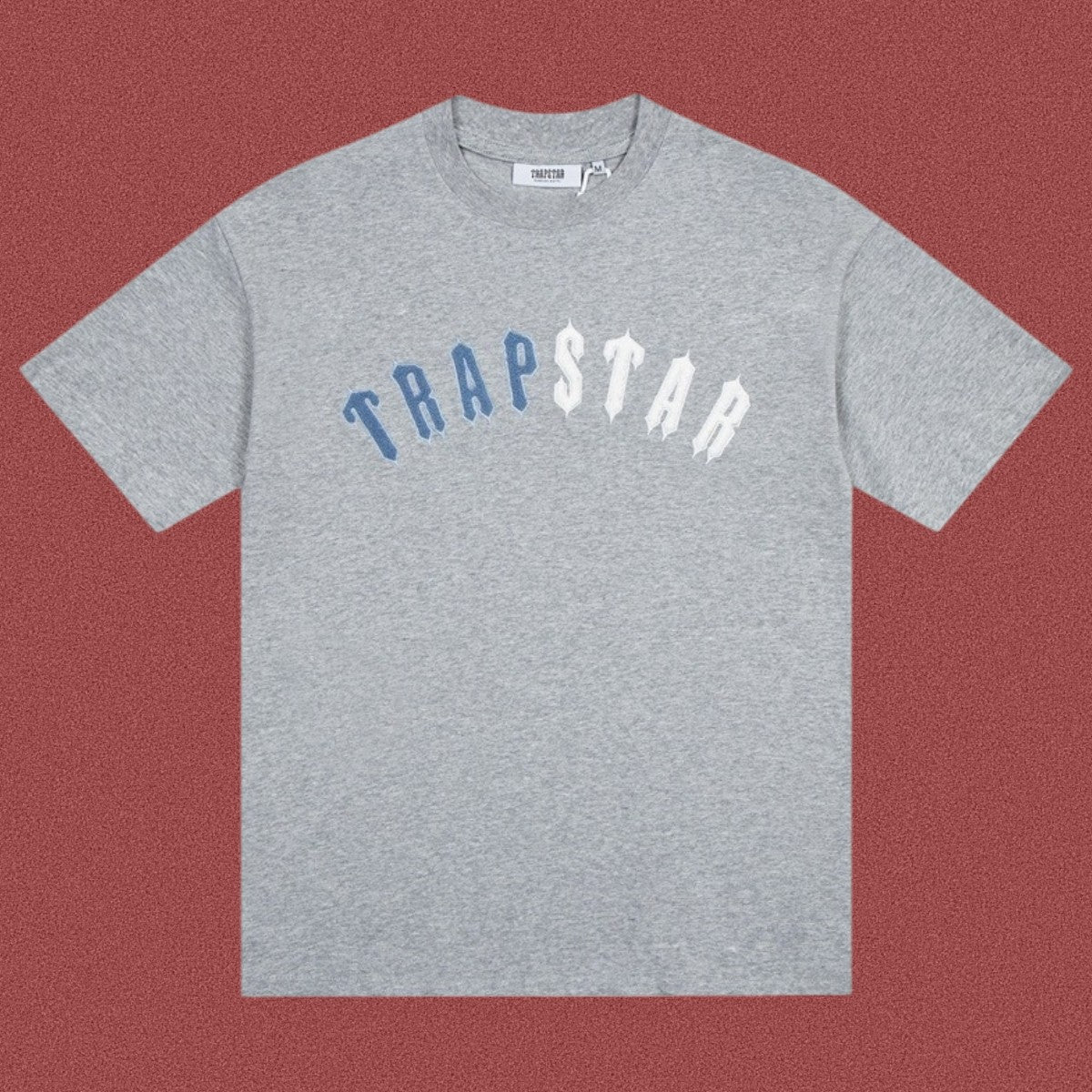 TRAPSTAR Arch Logo Embroidery T-Shirt Grey