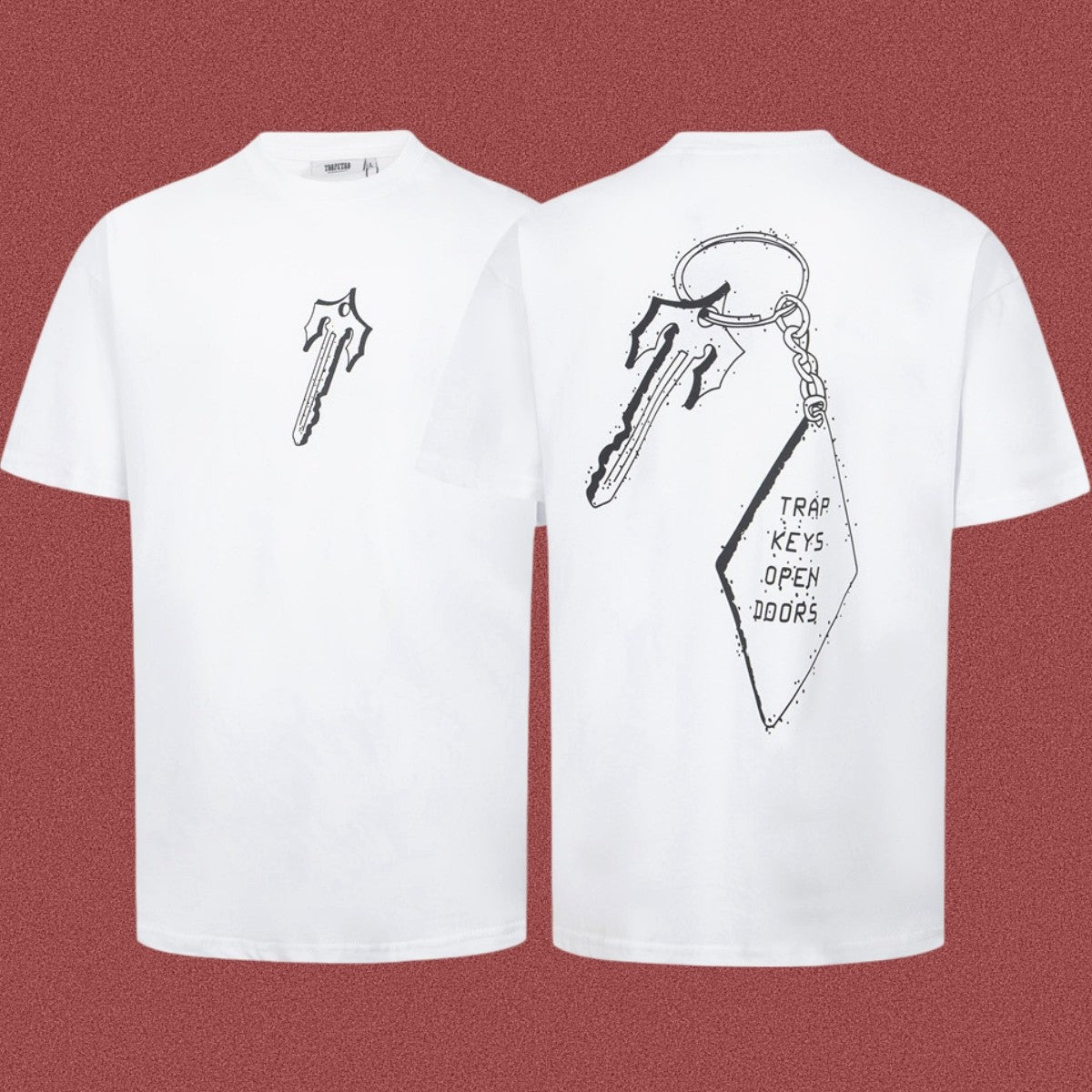 TRAPSTAR Keys Graphic T-Shirt White Streetwear Tee