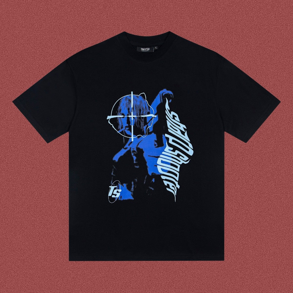 TRAPSTAR Blue Graphic Streetwear T-Shirt