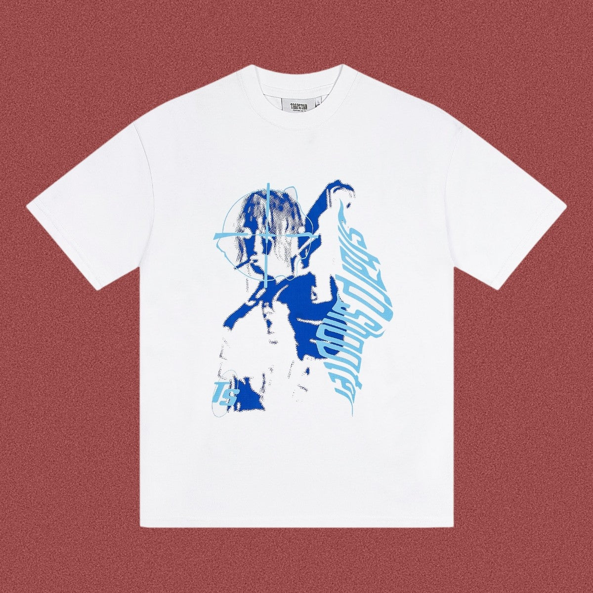 TRAPSTAR Blue Shadow Graphic T-Shirt