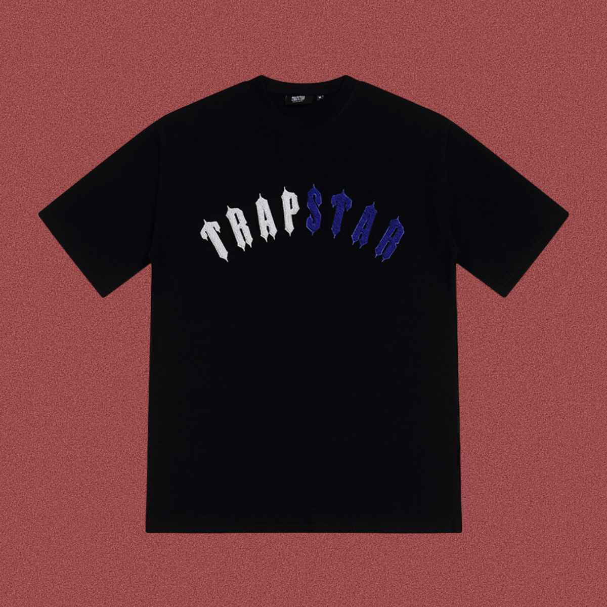 TRAPSTAR Arc Logo Towel Embroidery T-Shirt Black