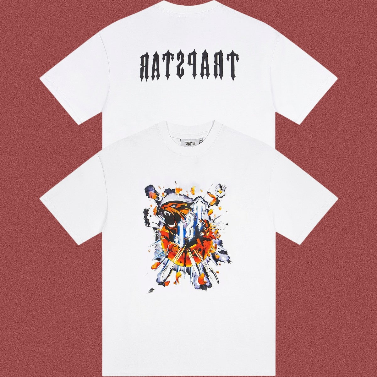 TRAPSTAR Graphic Flame Print Streetwear T-Shirt