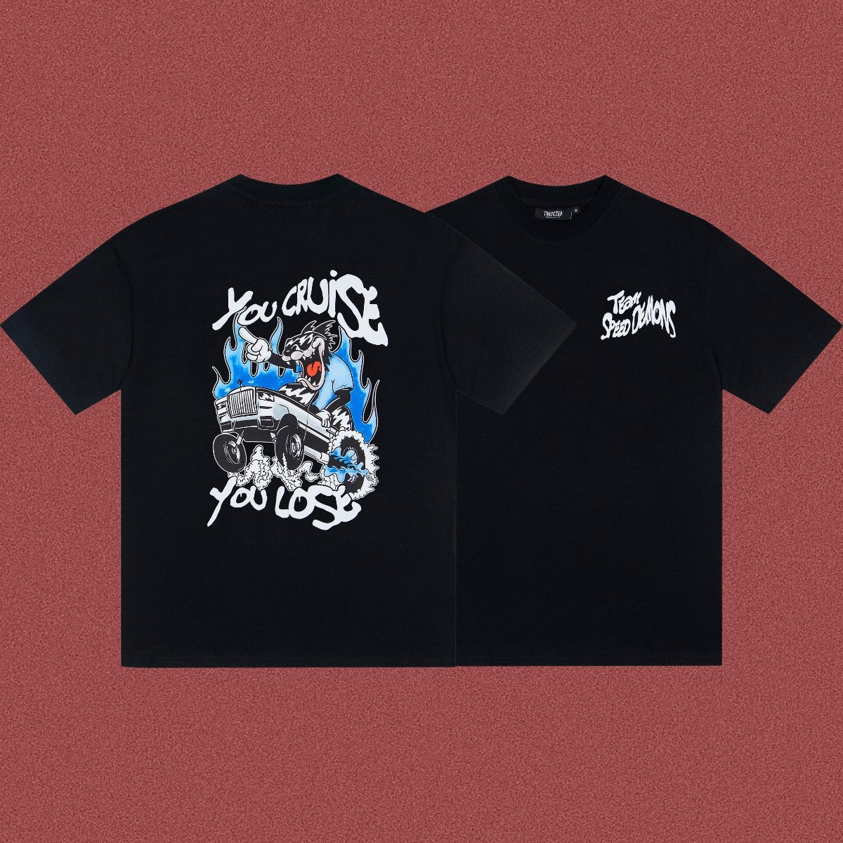 TRAPSTAR Cartoon Graphic Streetwear T-Shirt