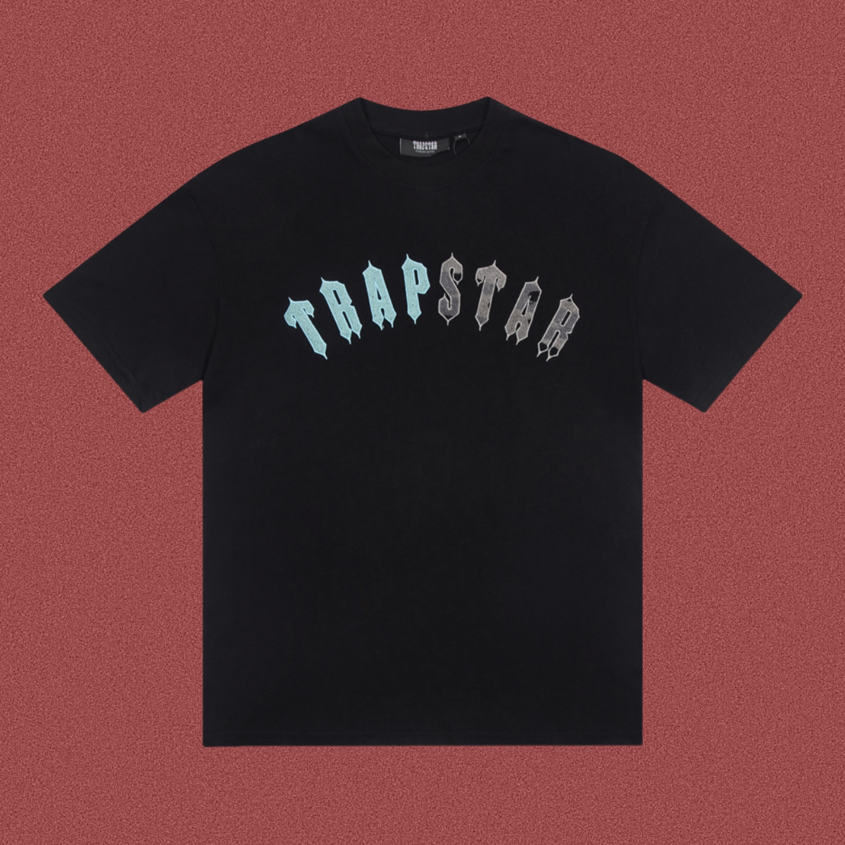 TRAPSTAR Black Towel Embroidered T-Shirt