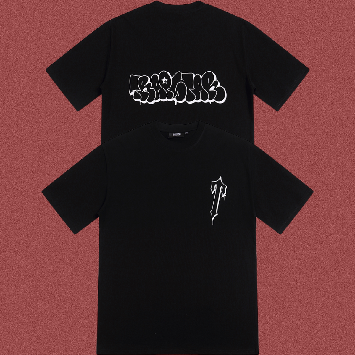 TRAPSTAR Graffiti Logo Black T-Shirt