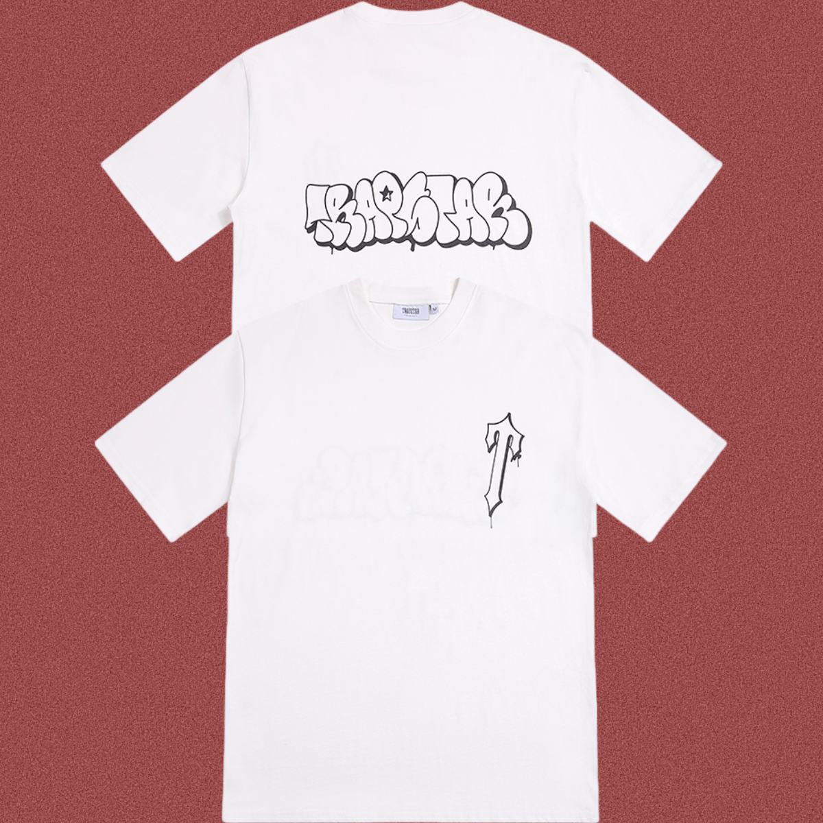 TRAPSTAR Graffiti Logo White T-Shirt