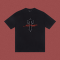 TRAPSTAR Cross Graphic Embroidered T-Shirt Black