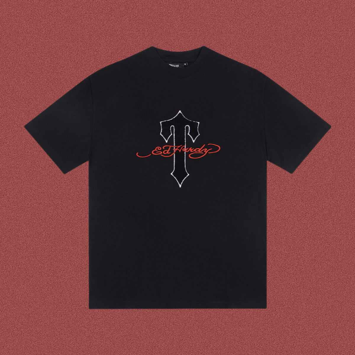 TRAPSTAR Cross Graphic Embroidered T-Shirt Black