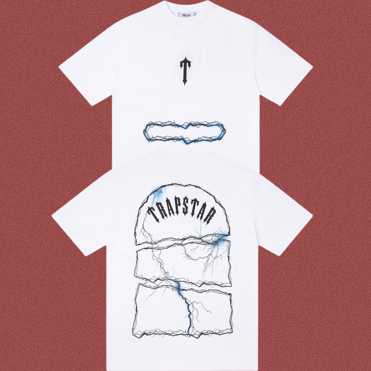 TRAPSTAR Lightning Crack Logo T-Shirt