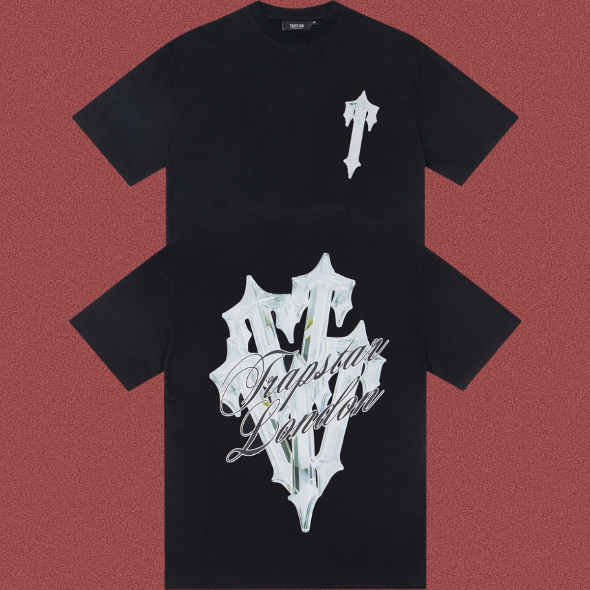 TRAPSTAR London Crystal Logo Graphic Black T-Shirt