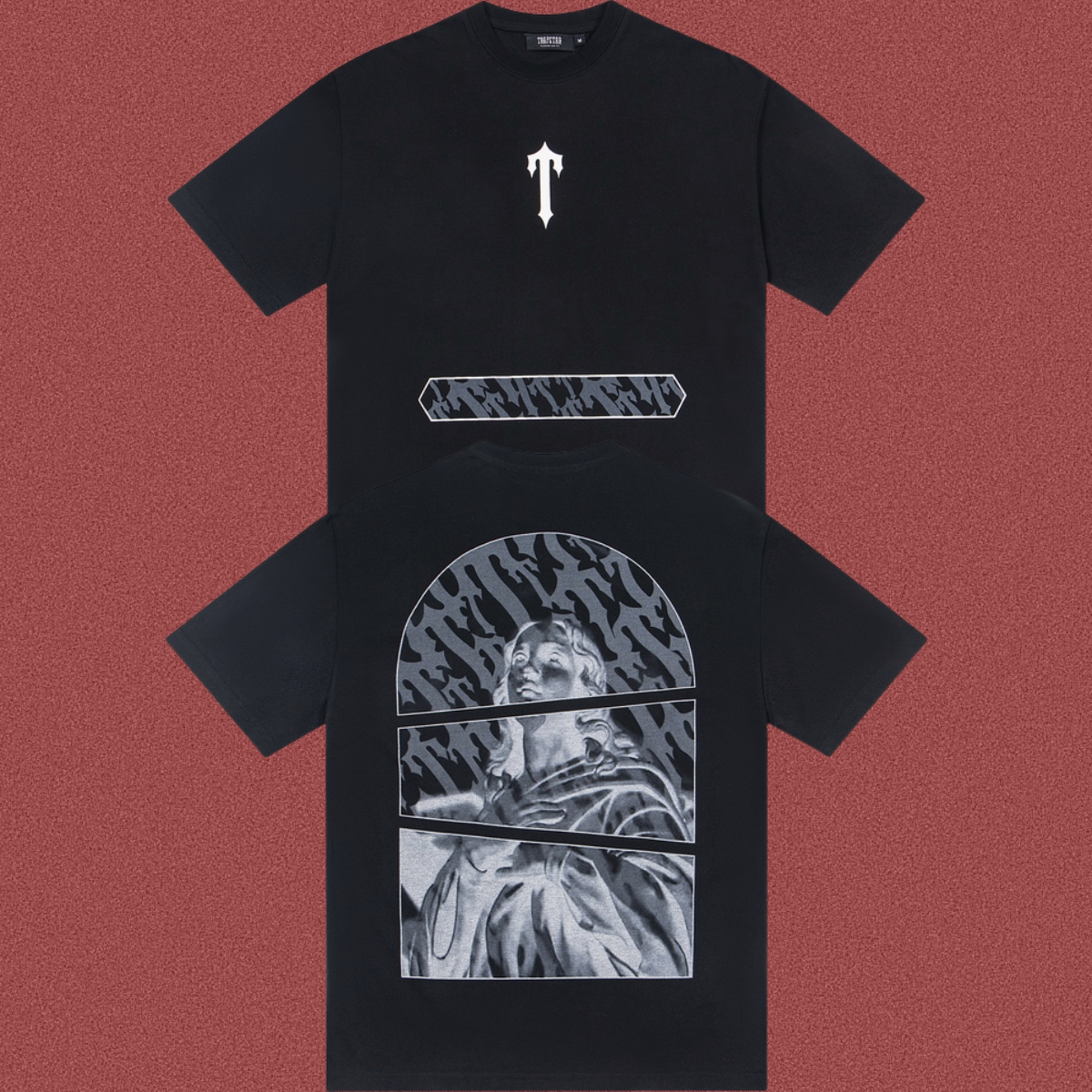 TRAPSTAR Graphic Print T-Shirt Black Streetwear Tee