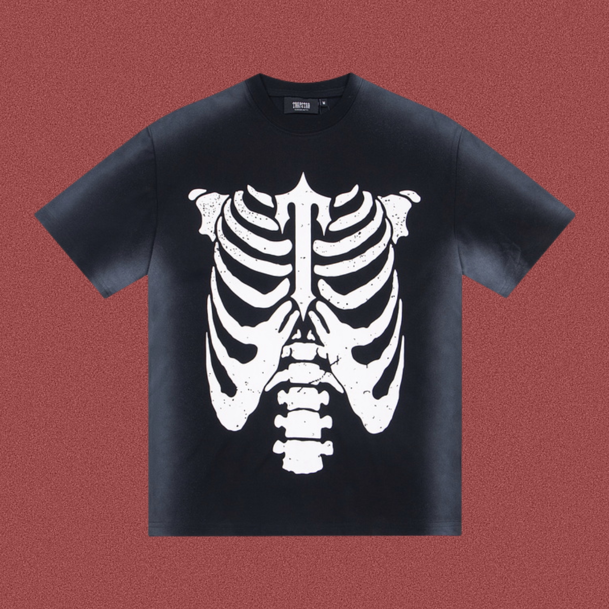 TRAPSTAR Skeleton Graphic Black T-Shirt