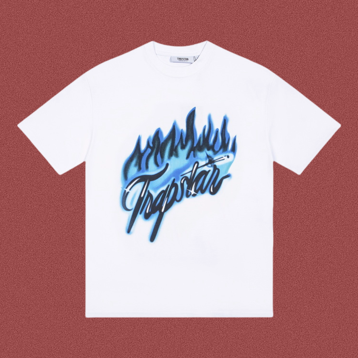 TRAPSTAR Flame Logo Graphic T-Shirt White