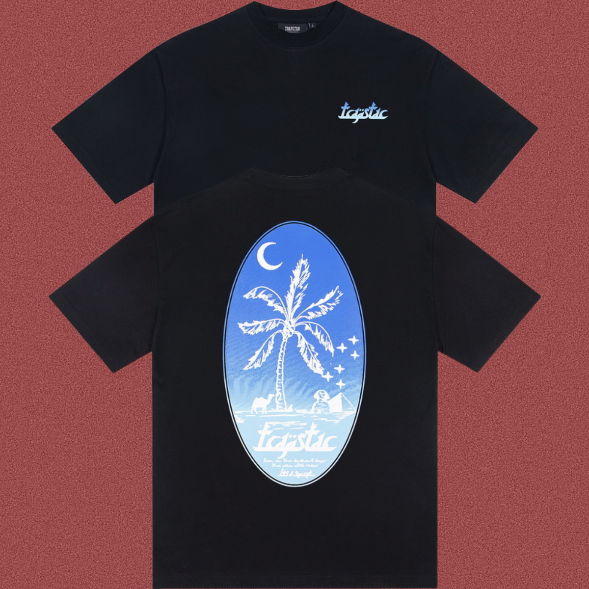 TRAPSTAR Palm Tree Graphic T-Shirt Black