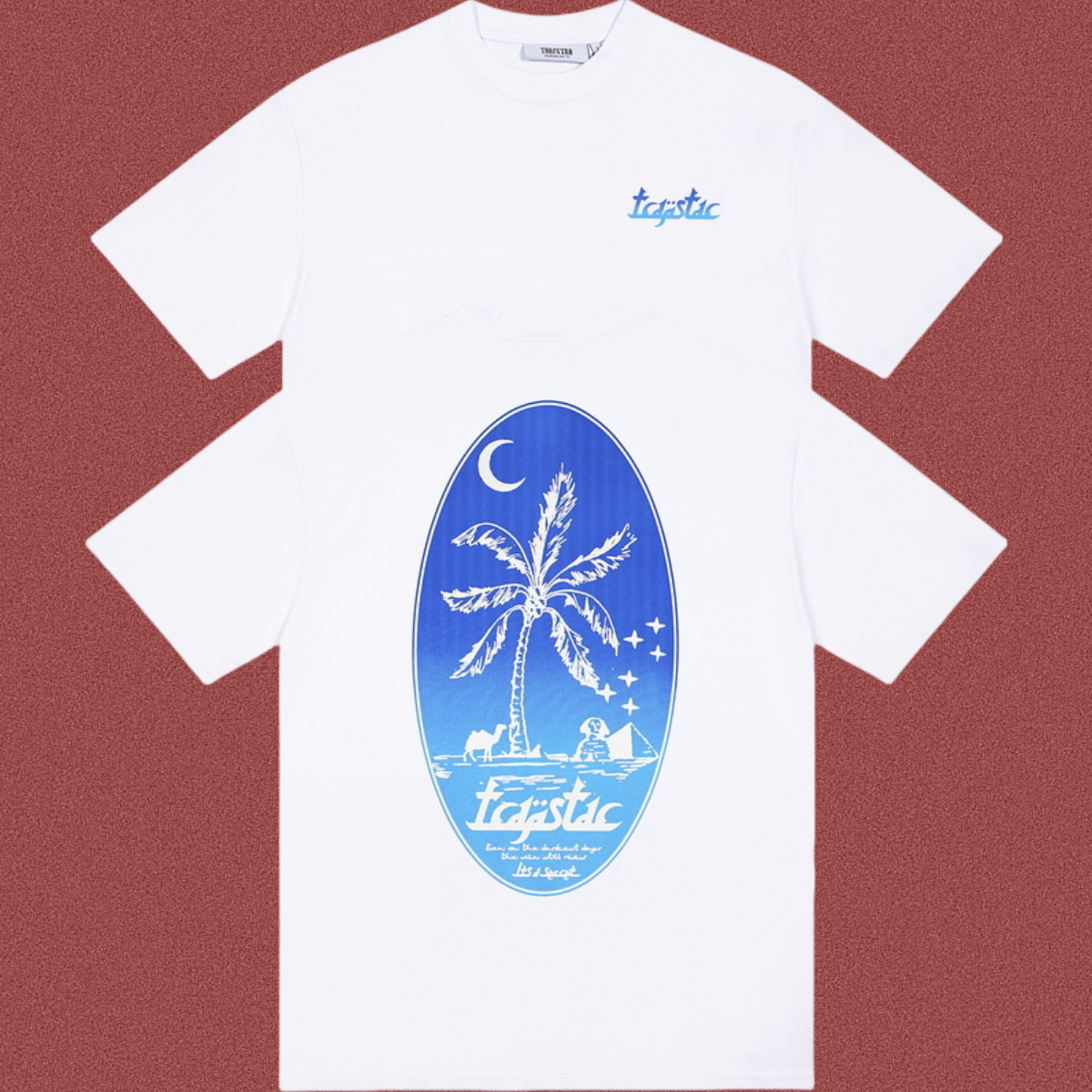 TRAPSTAR Palm Tree Graphic T-Shirt White