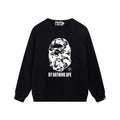 BAPE Grey Camo Ape Head Crewneck Sweatshirt Black