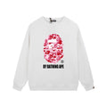 BAPE Pink Camo Ape Head Crewneck Sweatshirt White