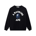 BAPE Blue Camo Ape Head Crewneck Sweatshirt Black